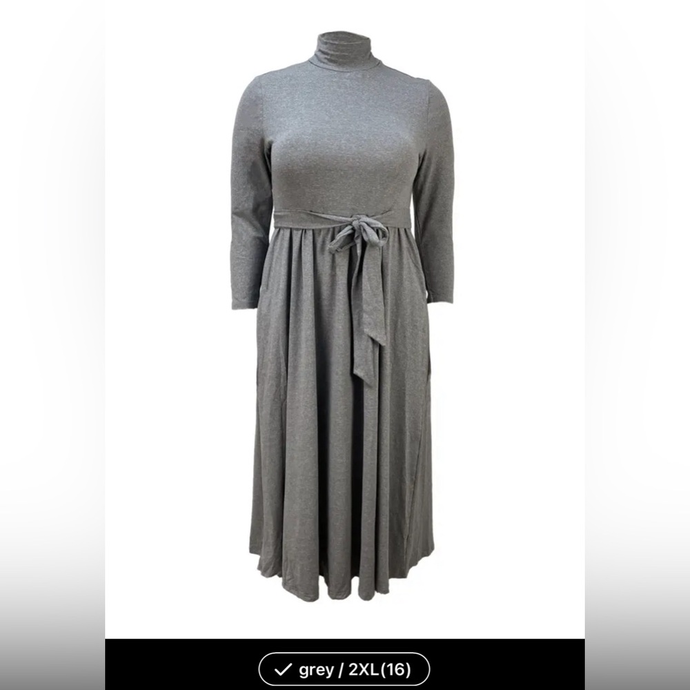 Stylish Plus Size Maxi Dress - Women's Plus Size Dresses with Long Sleeves